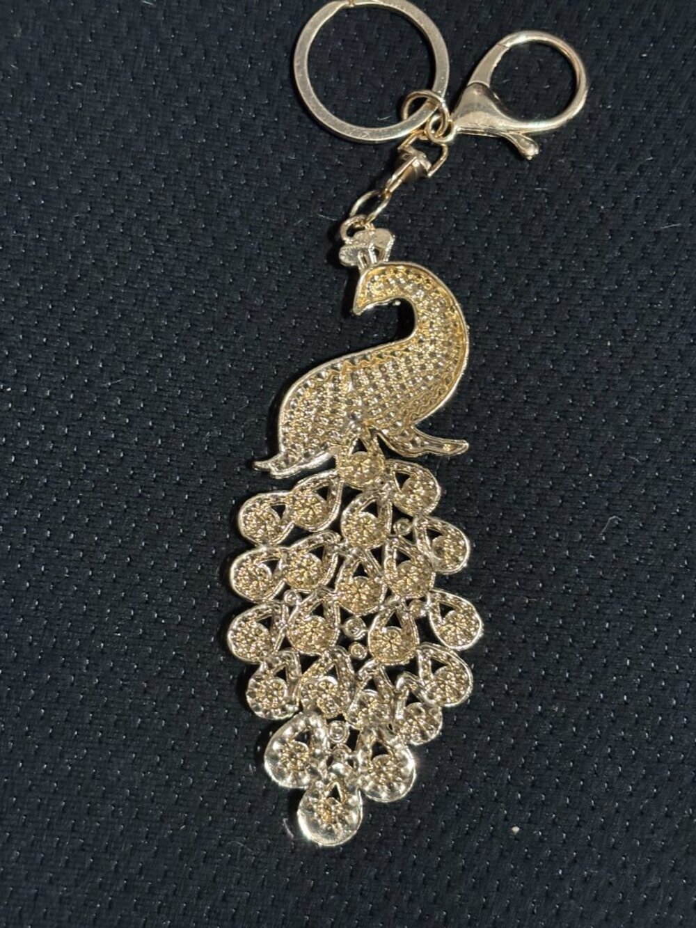 Large Peacock Purse charm/key ring - Picture 4 of 4